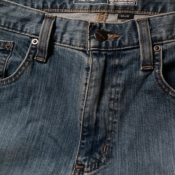 Carhartt Men's Denim Jeans with Logo Patch - Picture 2 of 4